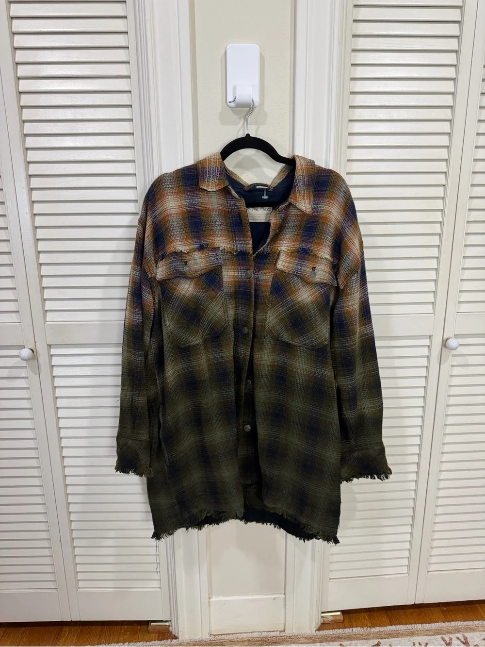 Free people Anneli Plaid Shirt Jacket